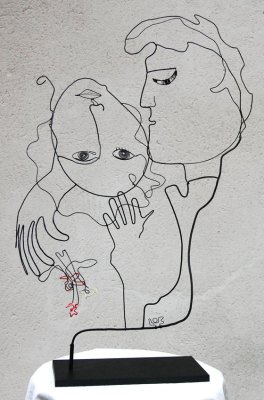 Les amants du tableau bleu